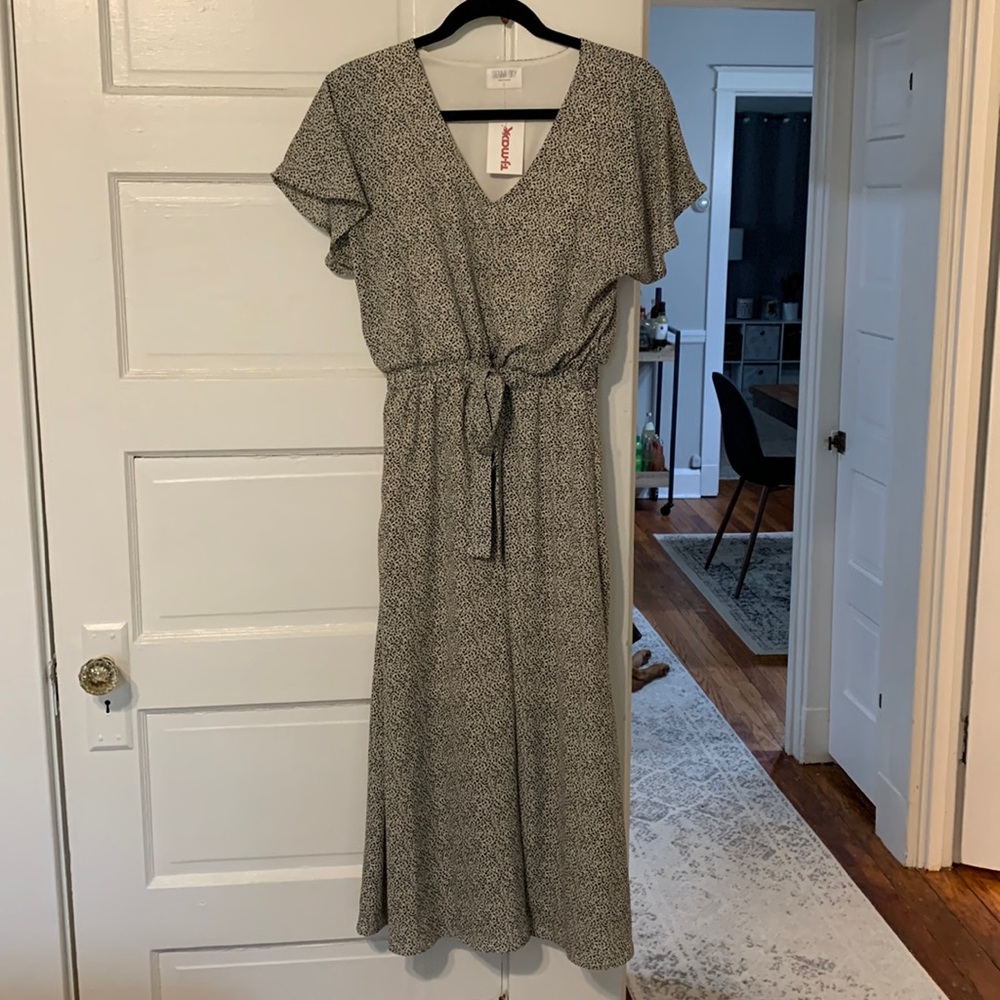 Cheetah midi dress